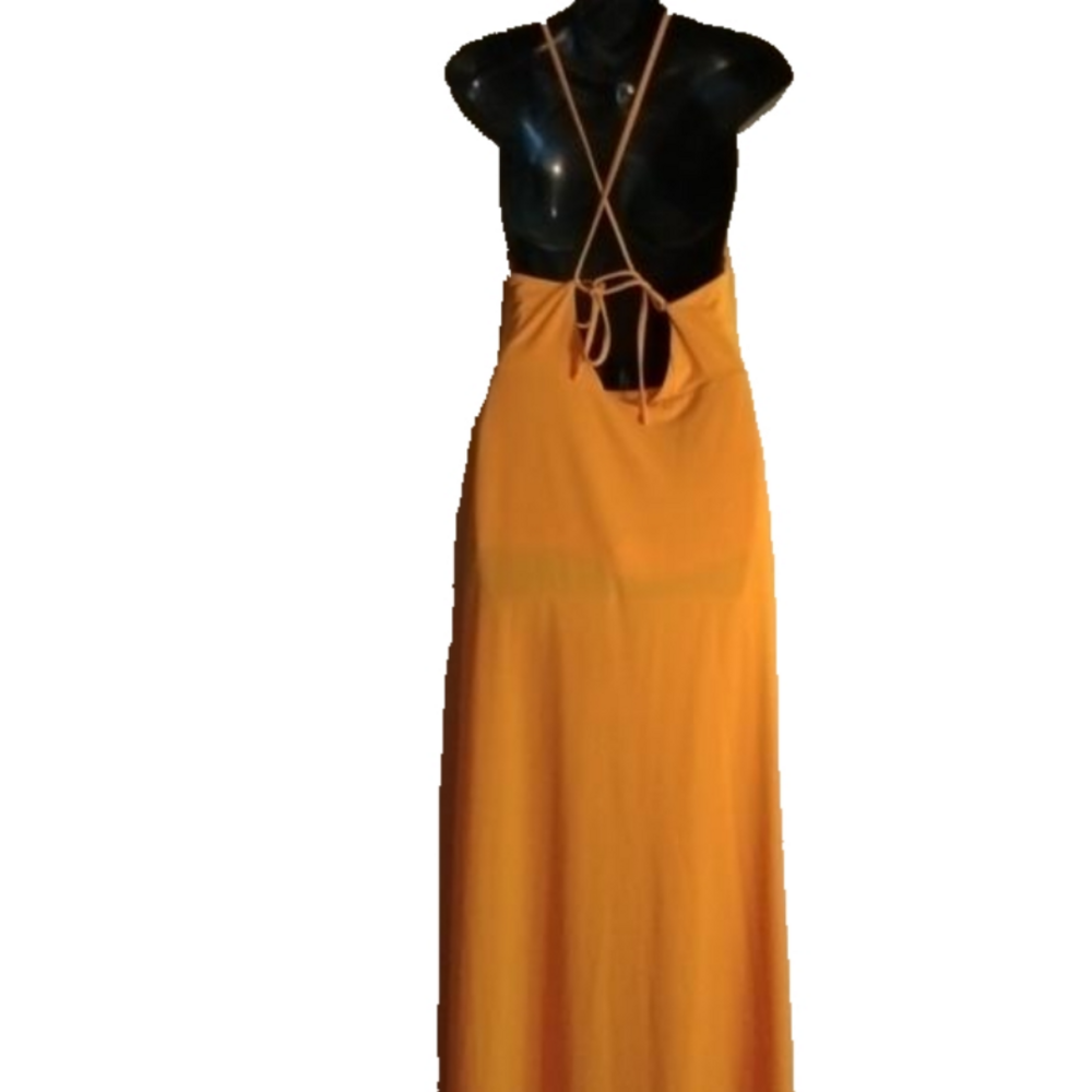 Express golden yellow maxi dress. Size medium. Beautiful color for Summer. - Picture 6 of 11